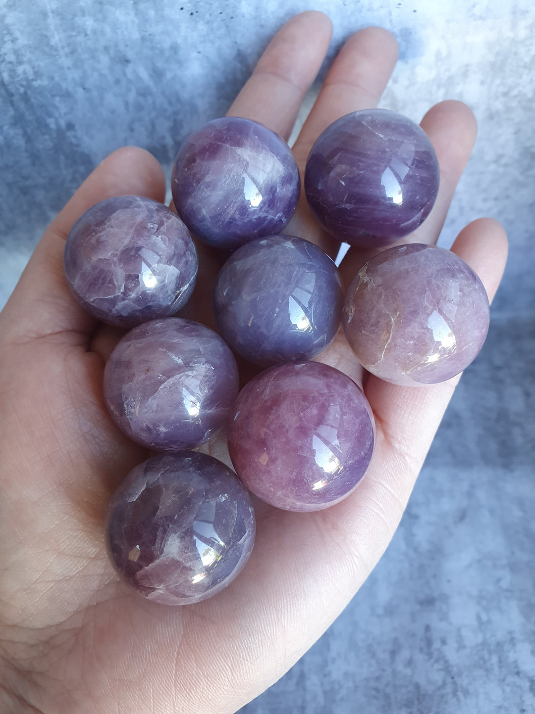 AA Grade Purple Rose Quartz Spheres